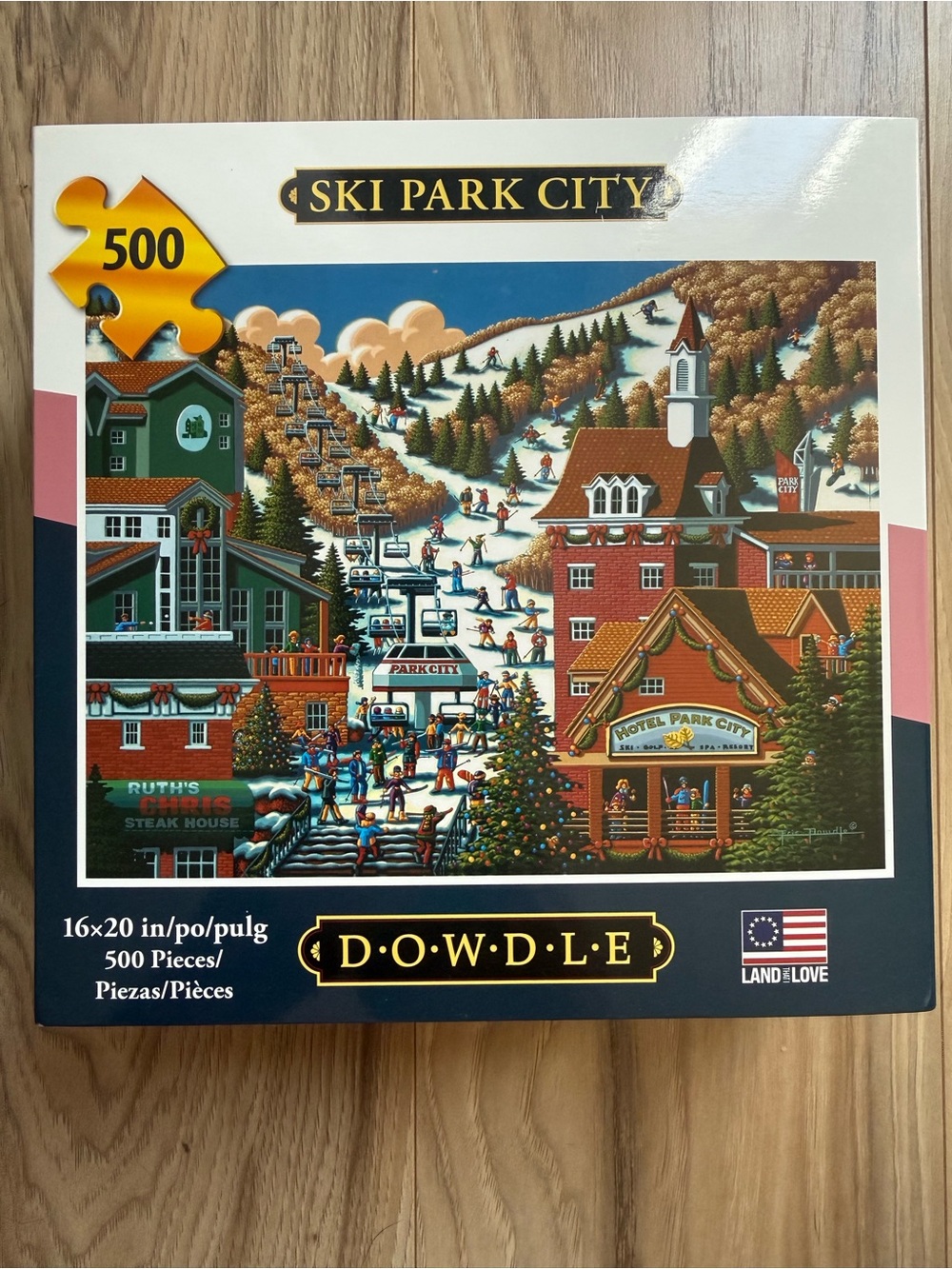 Dowdle Ski Park City 500-Piece Jigsaw Puzzle - Multi-Color